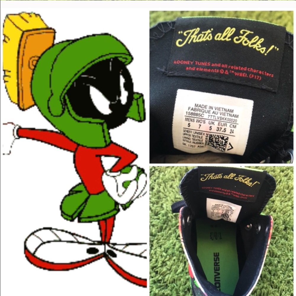 Converse Adult Vulk💥Marvin the Martian W AUTHENT - Picture 6 of 6